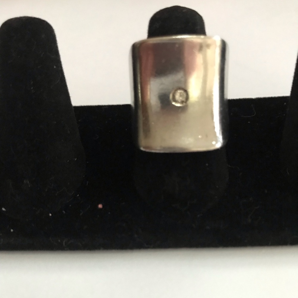 Sterling Silver Diamond Ring 925